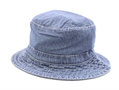 Name It medium blue denim/white striped bucket hat